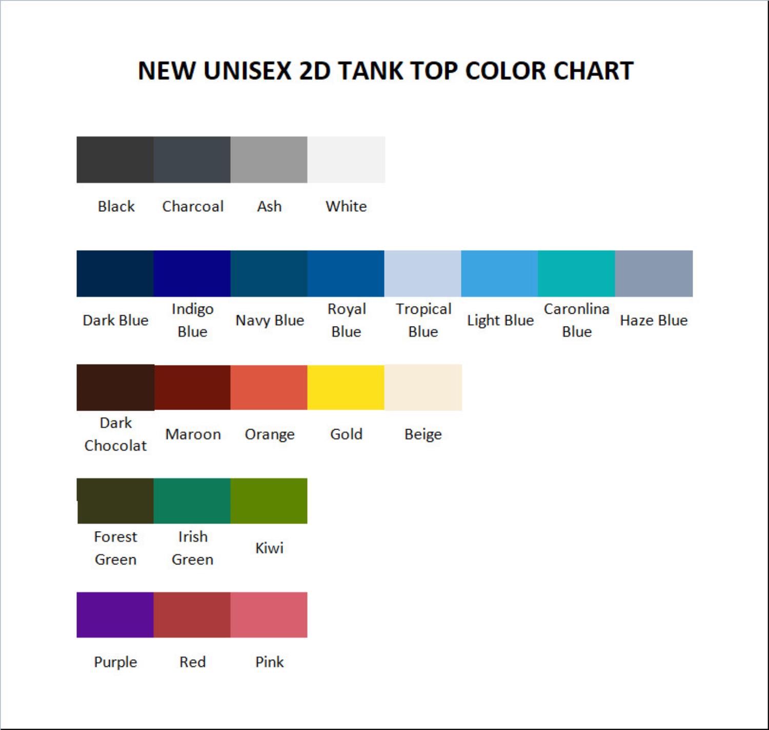 tank top color chart - S.T.A.L.K.E.R. 2 Merch
