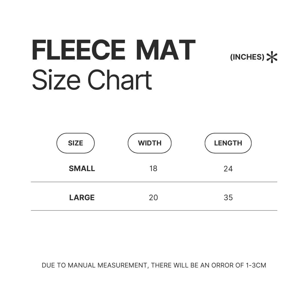 Fleece Mat Size Chart - S.T.A.L.K.E.R. 2 Merch